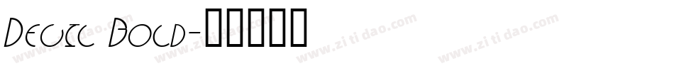 Devil Bold字体转换